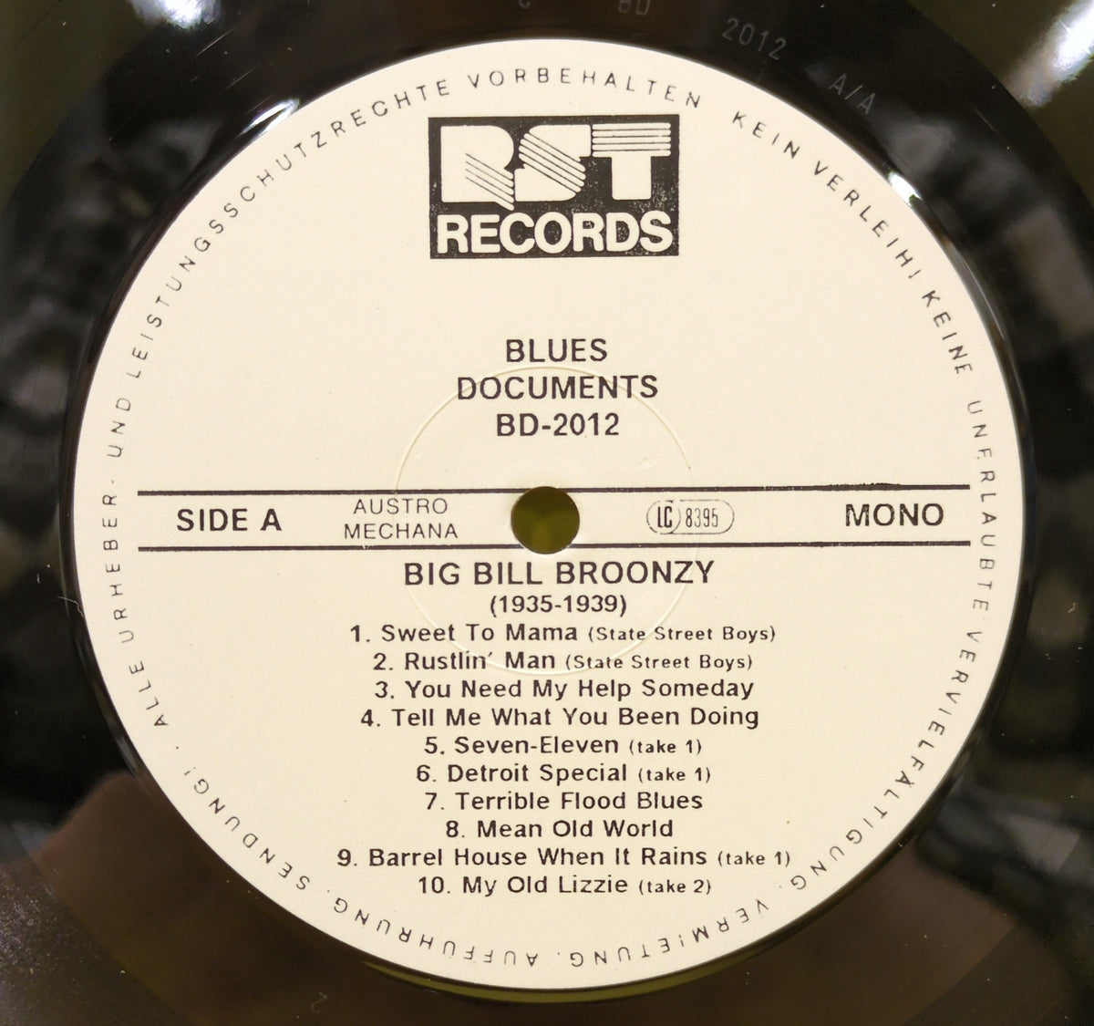 Big Bill Broonzy - Big Bill Broonzy (1935-1939) - 1987 - BD-2012 Used - EX - Vinyl Big Bill Broonzy - Big Bill Broonzy (1935-1939) - 1987 - BD-2012 Used - EX - Vinyl