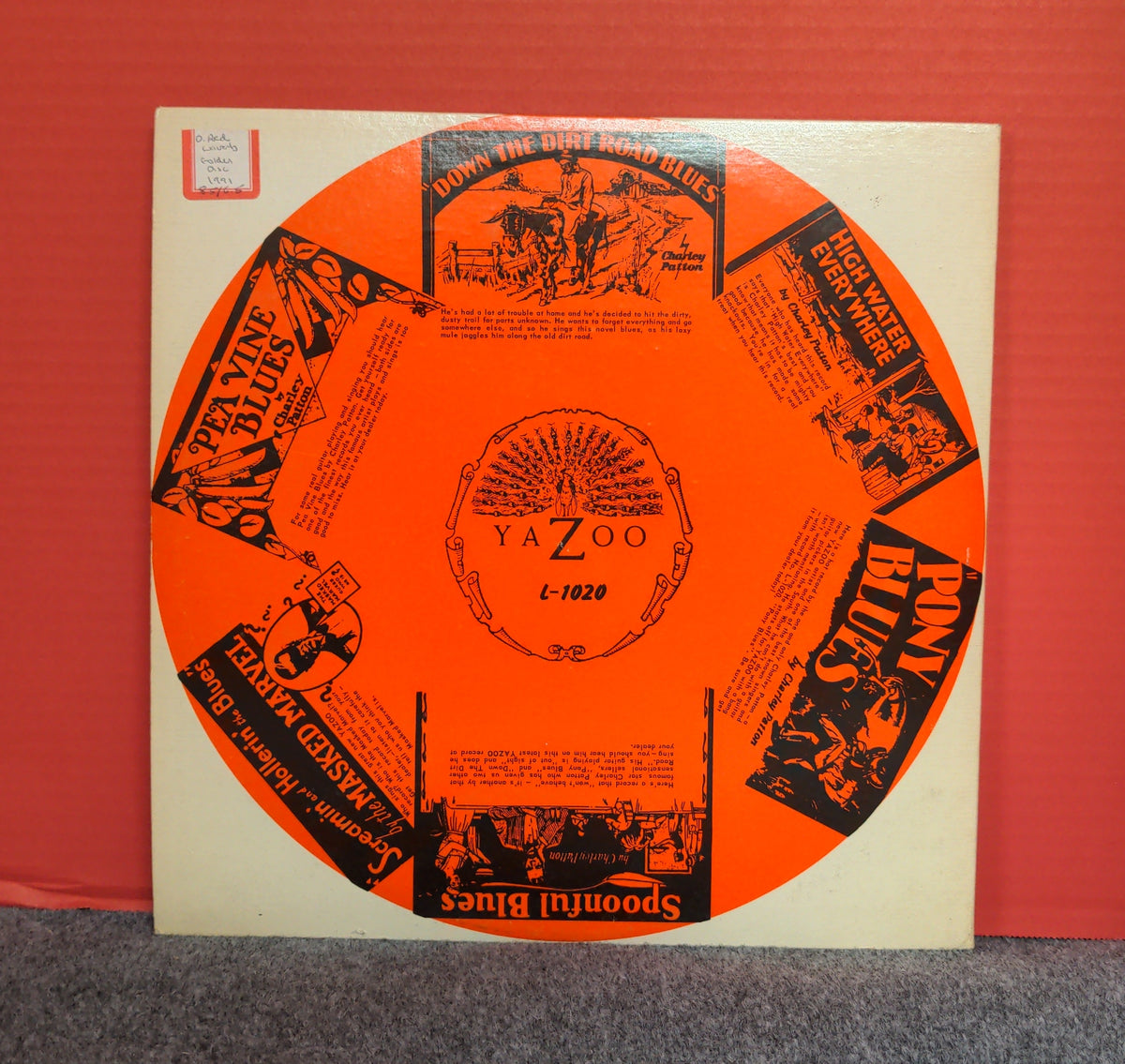 Charley Patton - Founder Of The Delta Blues - 1971 - L-1020 Used - VG++ - Vinyl Charley Patton - Founder Of The Delta Blues - 1971 - L-1020 Used - VG++ - Vinyl