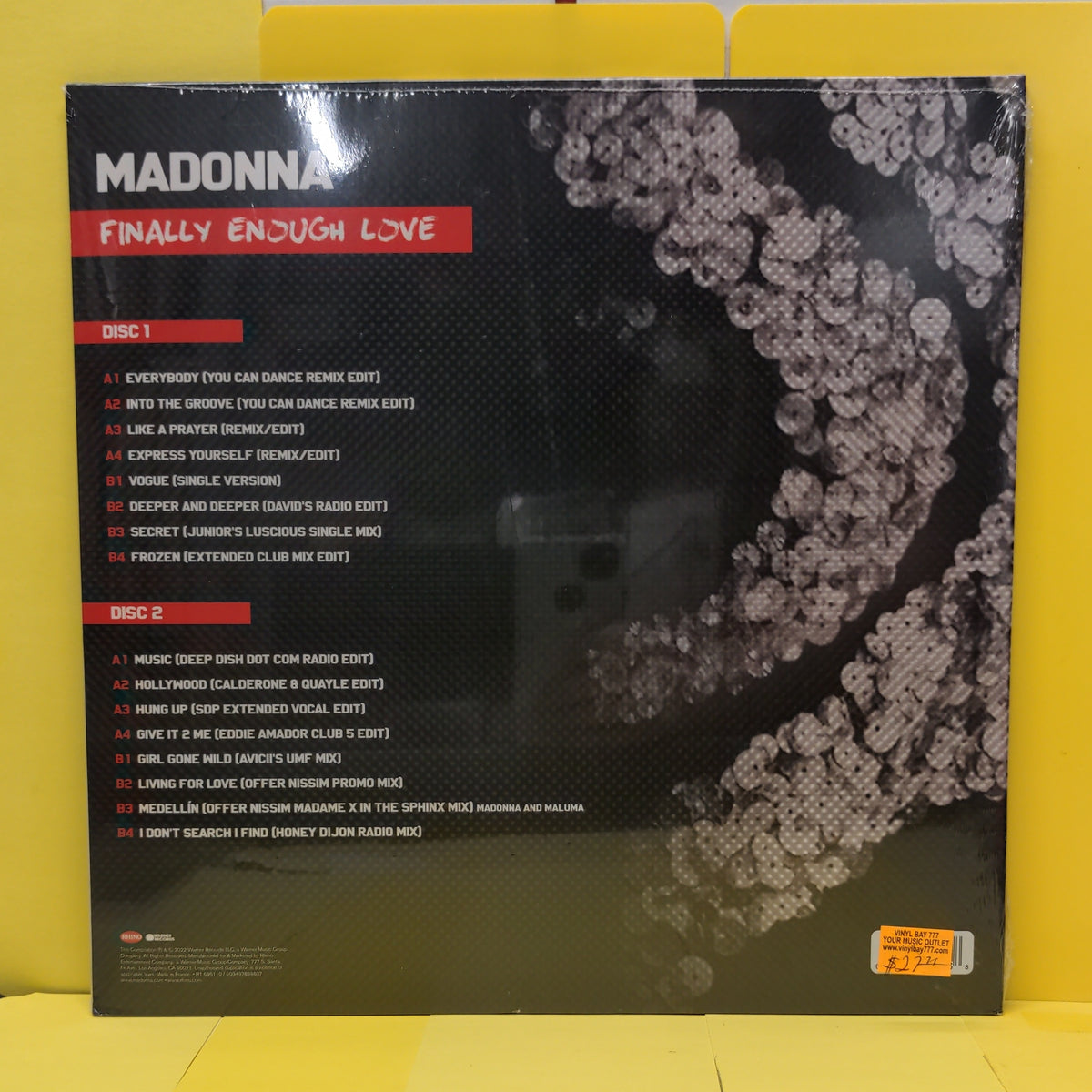 Madonna - Finally Enough Love - 2022 - R1 695110 New - Sealed - Vinyl Madonna - Finally Enough Love - 2022 - R1 695110 New - Sealed - Vinyl