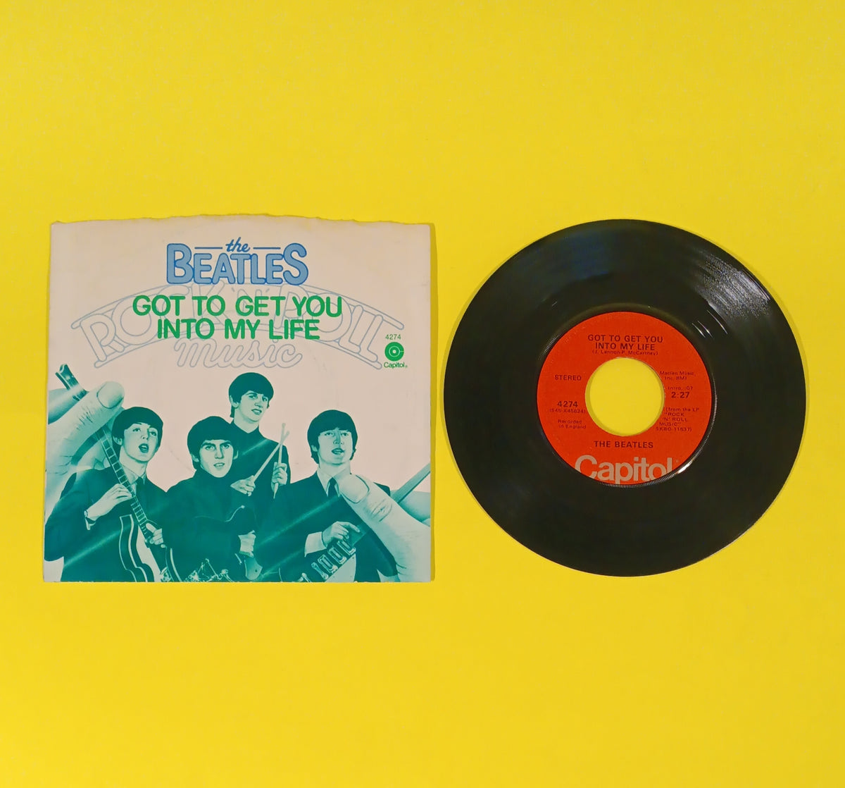 The Beatles - Got To Get You Into My Life 7" - 1976 - 4274 Used - VG+ - Vinyl The Beatles - Got To Get You Into My Life 7" - 1976 - 4274 Used - VG+ - Vinyl