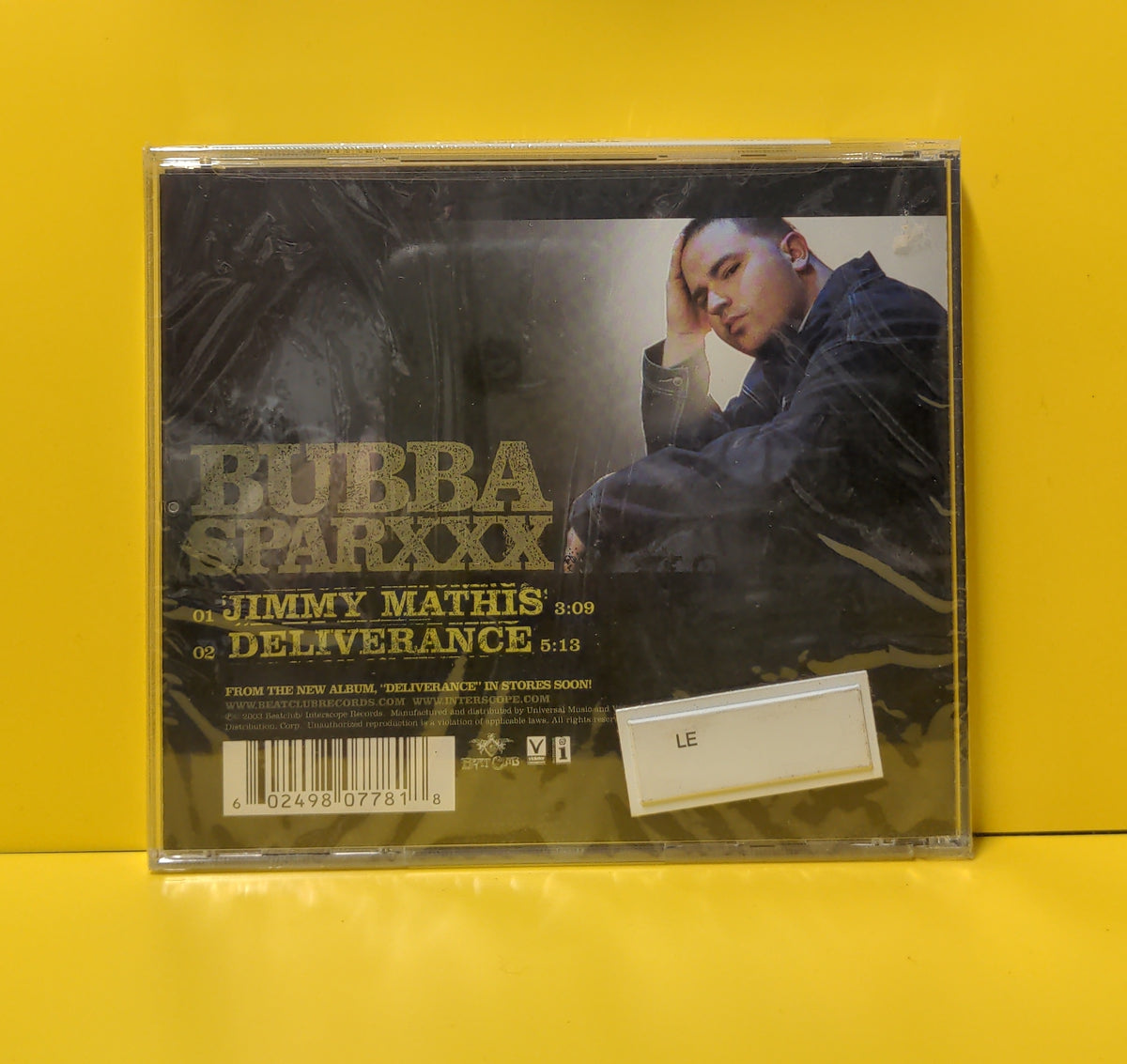 Bubba Sparxxx - Jimmy Mathis - 2003 - B0000746-32 New - Sealed - CDs Bubba Sparxxx - Jimmy Mathis - 2003 - B0000746-32 New - Sealed - CDs