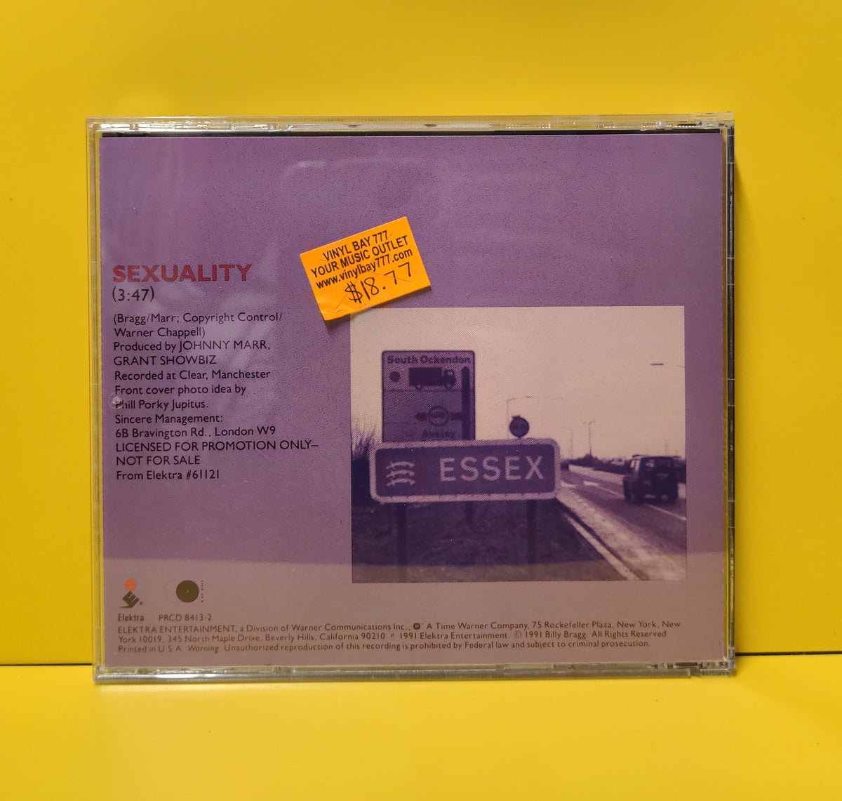 Billy Bragg - Sexuality - 1991 - PRCD 8413-2 Used - NM - CDs - Promo Billy Bragg - Sexuality - 1991 - PRCD 8413-2 Used - NM - CDs - Promo