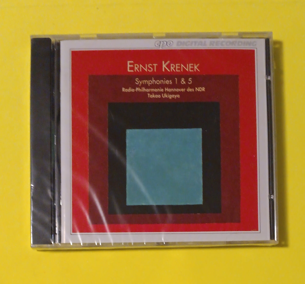 Ernst Krenek - Radio-Philharmonie Hannover Des NDR, Takao Ukigaya - 1995 - 999 359-2 New - Sealed - CDs Ernst Krenek - Radio-Philharmonie Hannover Des NDR, Takao Ukigaya - 1995 - 999 359-2 New - Sealed - CDs