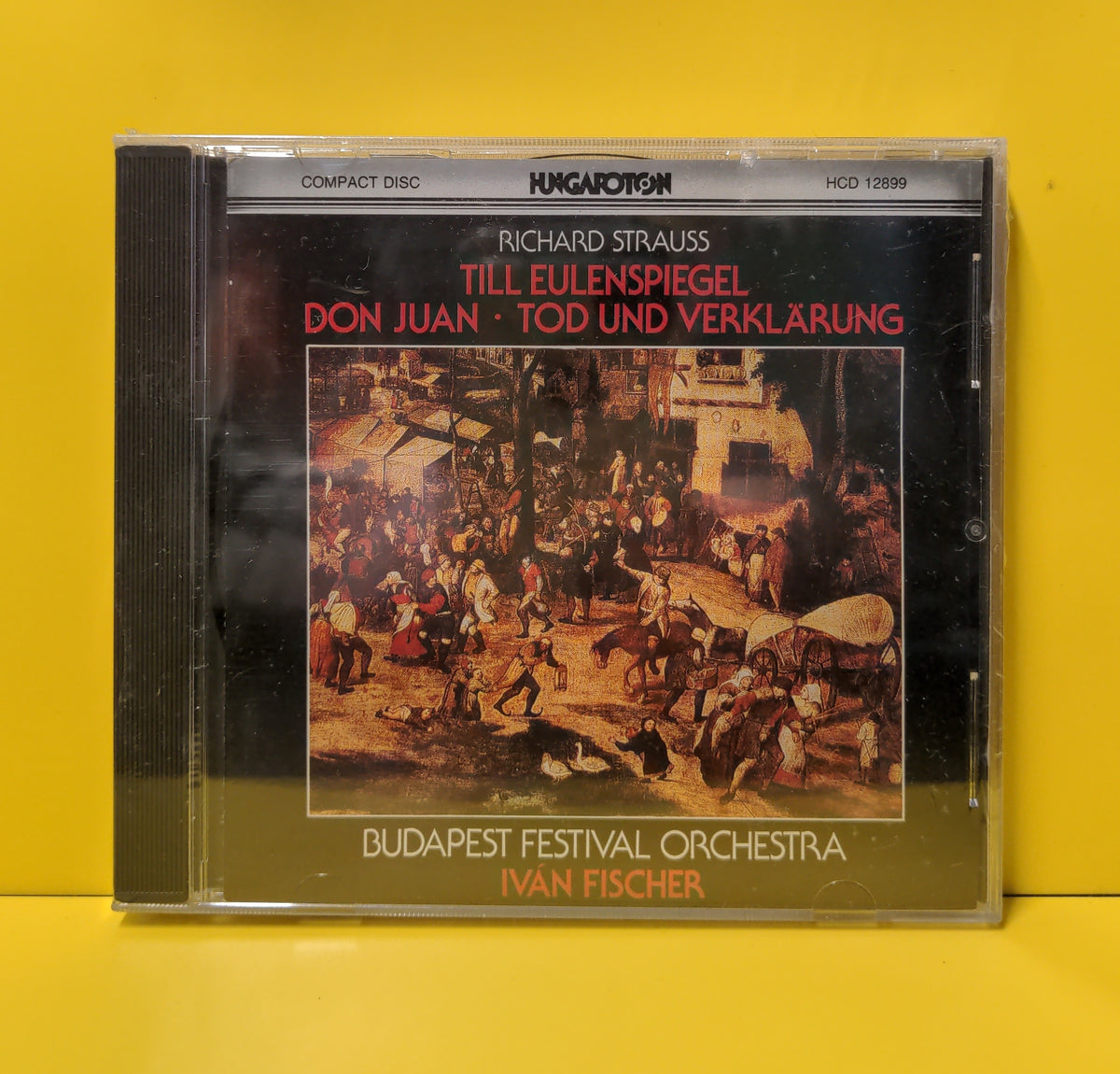 Richard Strauss, Budapest Festival Orchestra, Ivan Fischer - Till Eulenspiegel / Don Juan / Tod Und Verklarung - 1990 - HCD 12899 New - Sealed - CDs Richard Strauss, Budapest Festival Orchestra, Ivan Fischer - Till Eulenspiegel / Don Juan / Tod Und Verklarung - 1990 - HCD 12899 New - Sealed - CDs