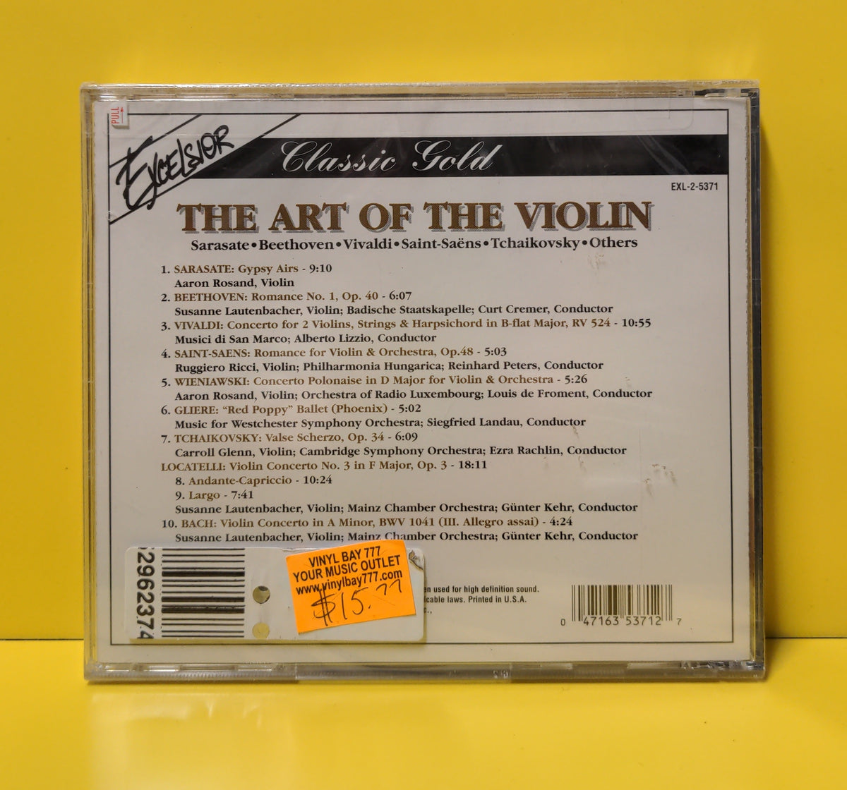 Various - The Art Of The Violin - EXL-2-5371 New - Sealed - CDs Various - The Art Of The Violin - EXL-2-5371 New - Sealed - CDs