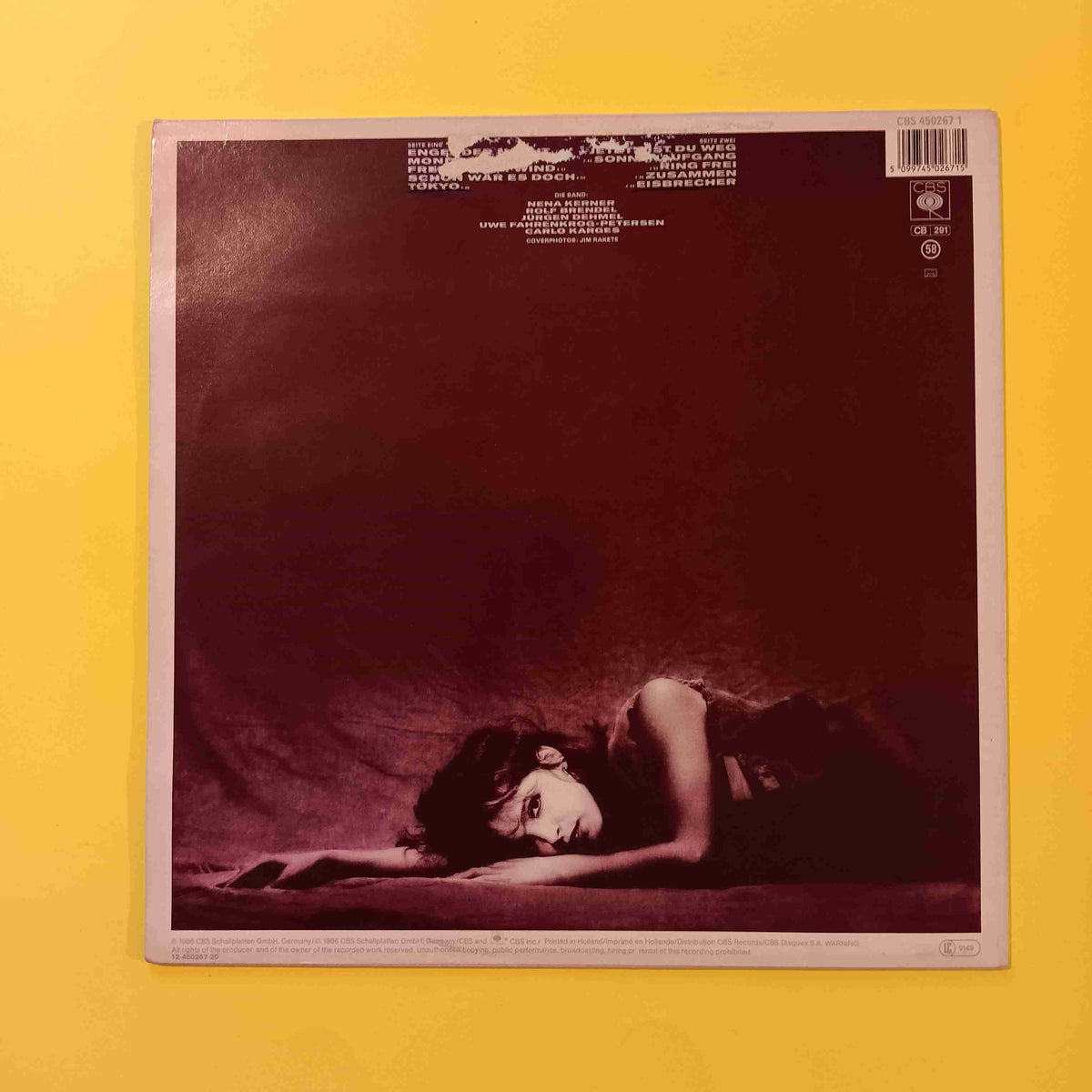 Nena - Eisbrecher (Original German Press) - 1986 - CBS 450267 1 Used - EX - Vinyl Nena - Eisbrecher (Original German Press) - 1986 - CBS 450267 1 Used - EX - Vinyl