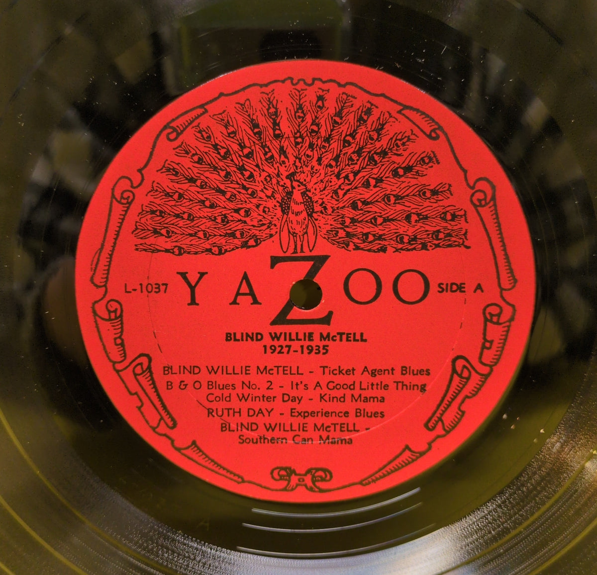 Blind Willie McTell - 1927-1935 - L-1037 Used - VG++ - Vinyl Blind Willie McTell - 1927-1935 - L-1037 Used - VG++ - Vinyl