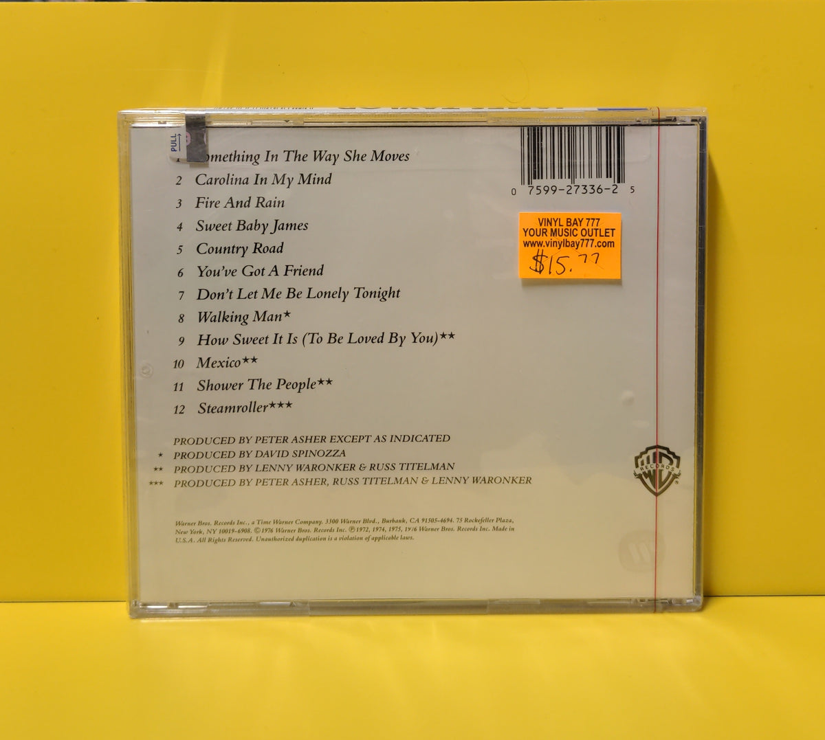James Taylor - Greatest Hits - 3113-2 New - Sealed - CDs James Taylor - Greatest Hits - 3113-2 New - Sealed - CDs