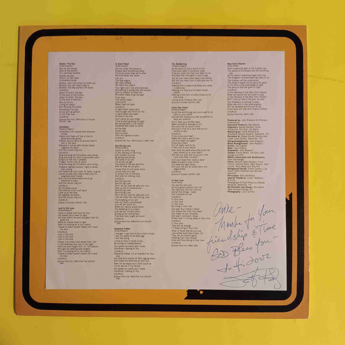 City Limits / Scott Roley - Self Titled AUTOGRAPHED - 1981 - ND3008 Used - VG++ - Vinyl City Limits / Scott Roley - Self Titled AUTOGRAPHED - 1981 - ND3008 Used - VG++ - Vinyl