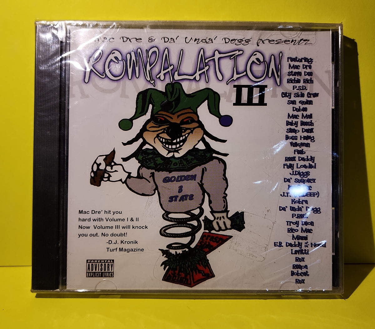 Mac Dre & Da' Unda' Dogg Presentz Various - Rompalation III - 2002 - THZ1056 New - Sealed - CDs Mac Dre & Da' Unda' Dogg Presentz Various - Rompalation III - 2002 - THZ1056 New - Sealed - CDs