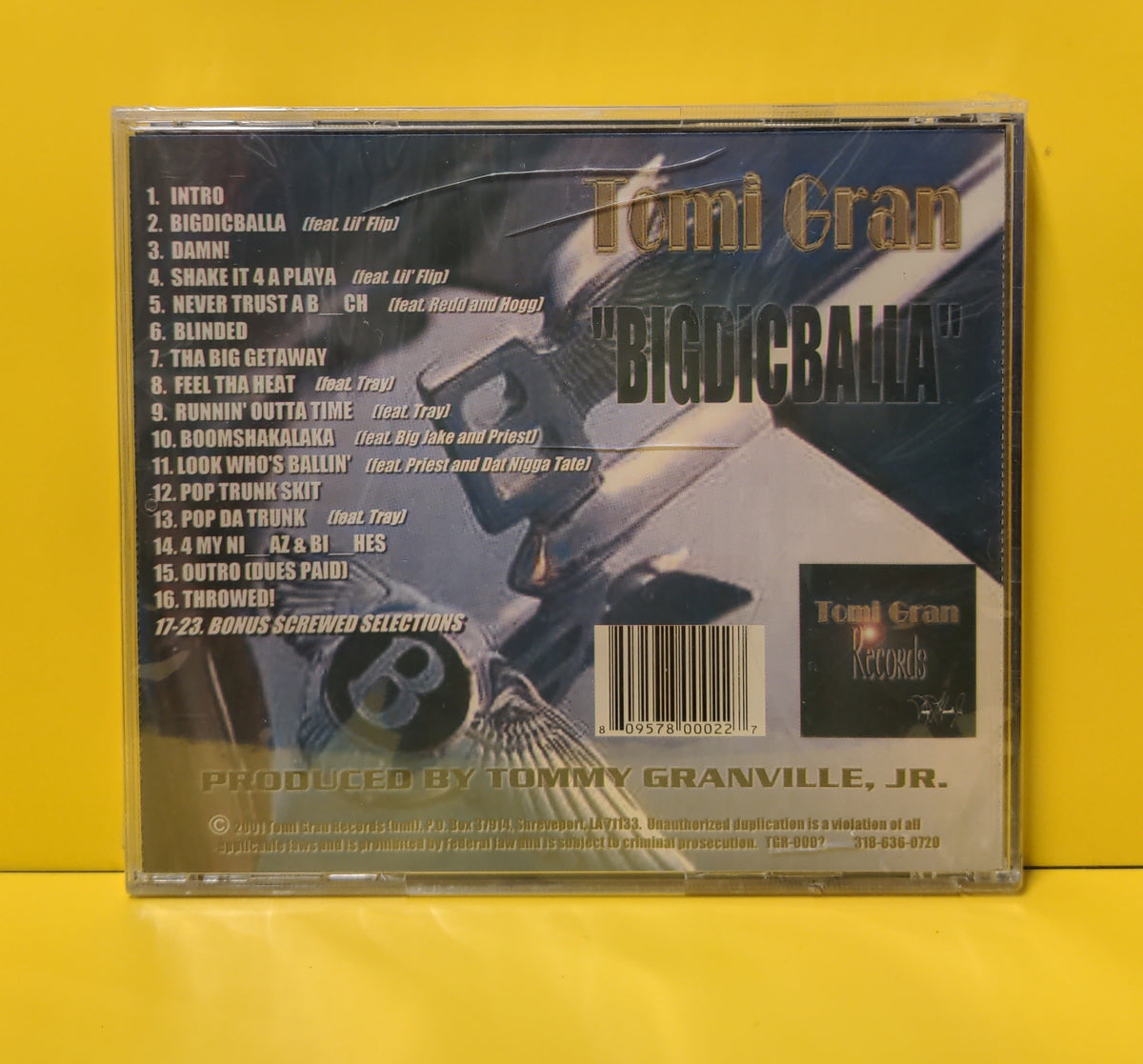 Tomi Gran - Bigdicballa - 2001 - TGN2 New - Sealed - CDs Tomi Gran - Bigdicballa - 2001 - TGN2 New - Sealed - CDs