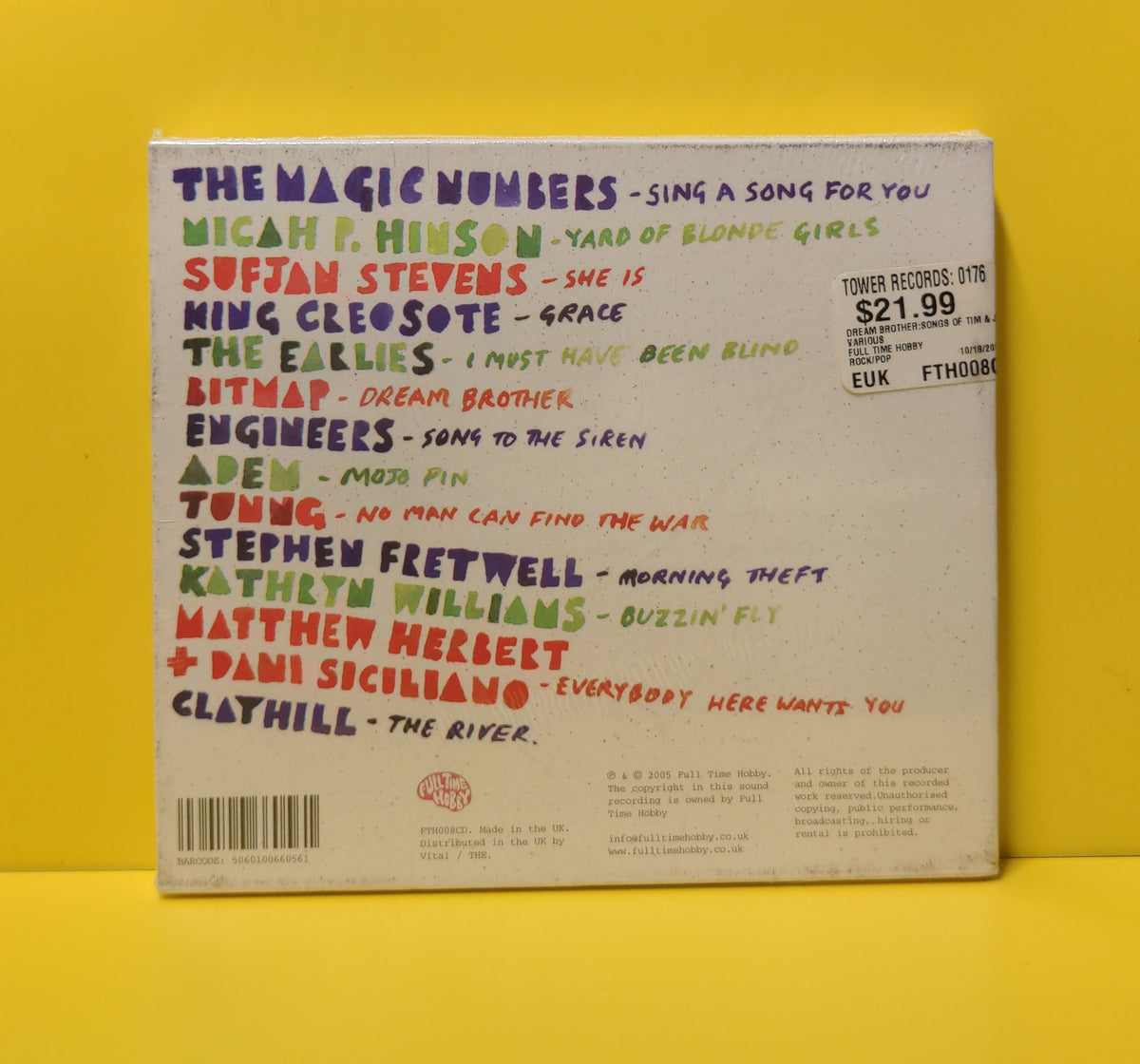 Various - Dream Brother (The Songs Of Tim+Jeff Buckley) - 2005 - FTH008CD New - Sealed - CDs Various - Dream Brother (The Songs Of Tim+Jeff Buckley) - 2005 - FTH008CD New - Sealed - CDs