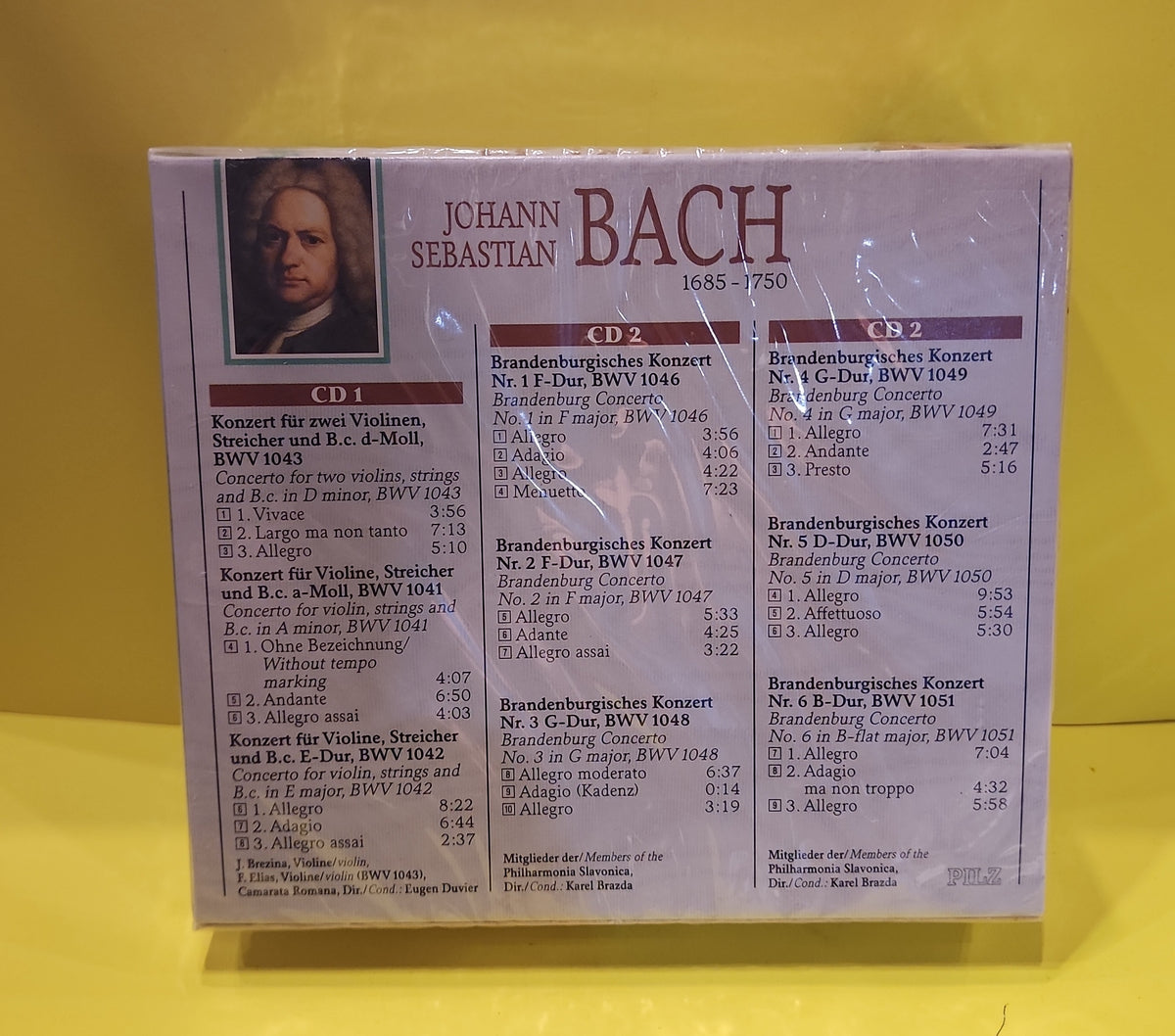 Johann Sebastian Bach - Violinkonzerte - 1992 - 44 1908-2 New - Sealed - CDs Johann Sebastian Bach - Violinkonzerte - 1992 - 44 1908-2 New - Sealed - CDs