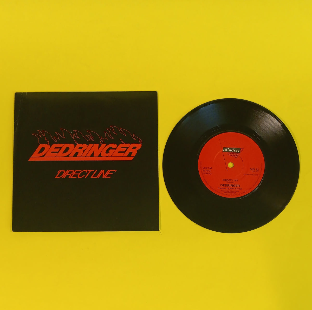 Dedringer - Direct Line (UK 7") - 1981 - DIN 12 Used - EX - Vinyl Dedringer - Direct Line (UK 7") - 1981 - DIN 12 Used - EX - Vinyl