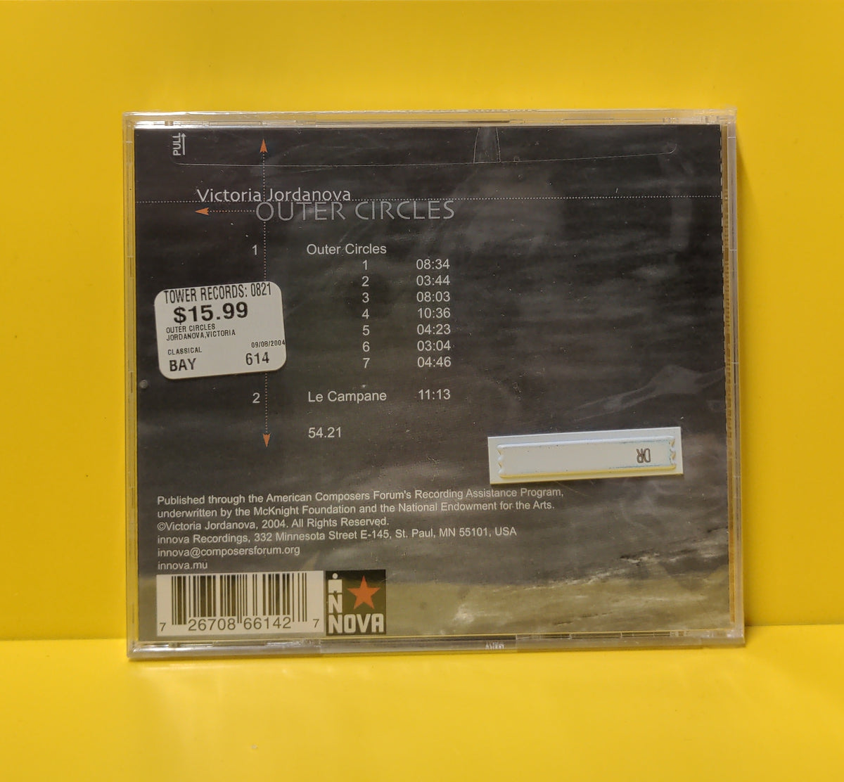Victoria Jordanova - Outer Circles - 2010 - innova 614 New - Sealed - CDs Victoria Jordanova - Outer Circles - 2010 - innova 614 New - Sealed - CDs