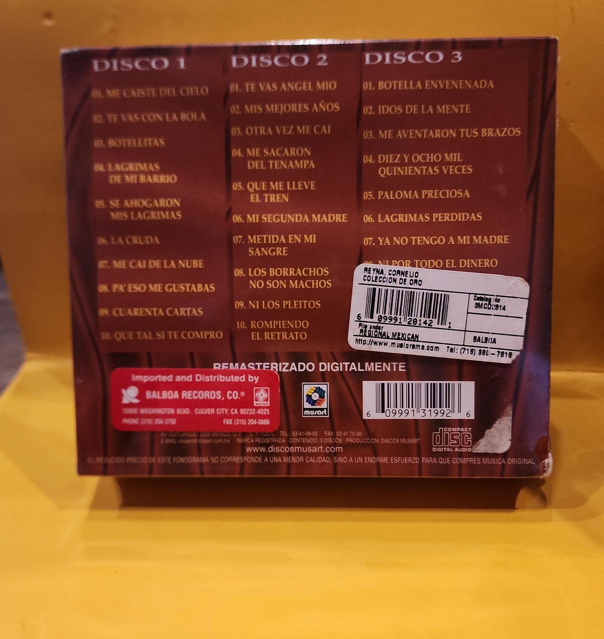 Cornelio Reyna - Coleccion De Oro - 3MCD-3199 New - Sealed - CDs Cornelio Reyna - Coleccion De Oro - 3MCD-3199 New - Sealed - CDs