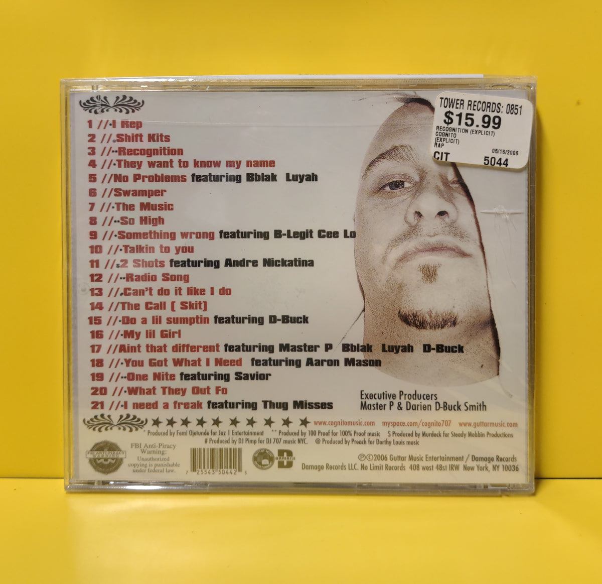 Cognito - Recognition - 2006 - GTT 5044 New - Sealed - CDs Cognito - Recognition - 2006 - GTT 5044 New - Sealed - CDs