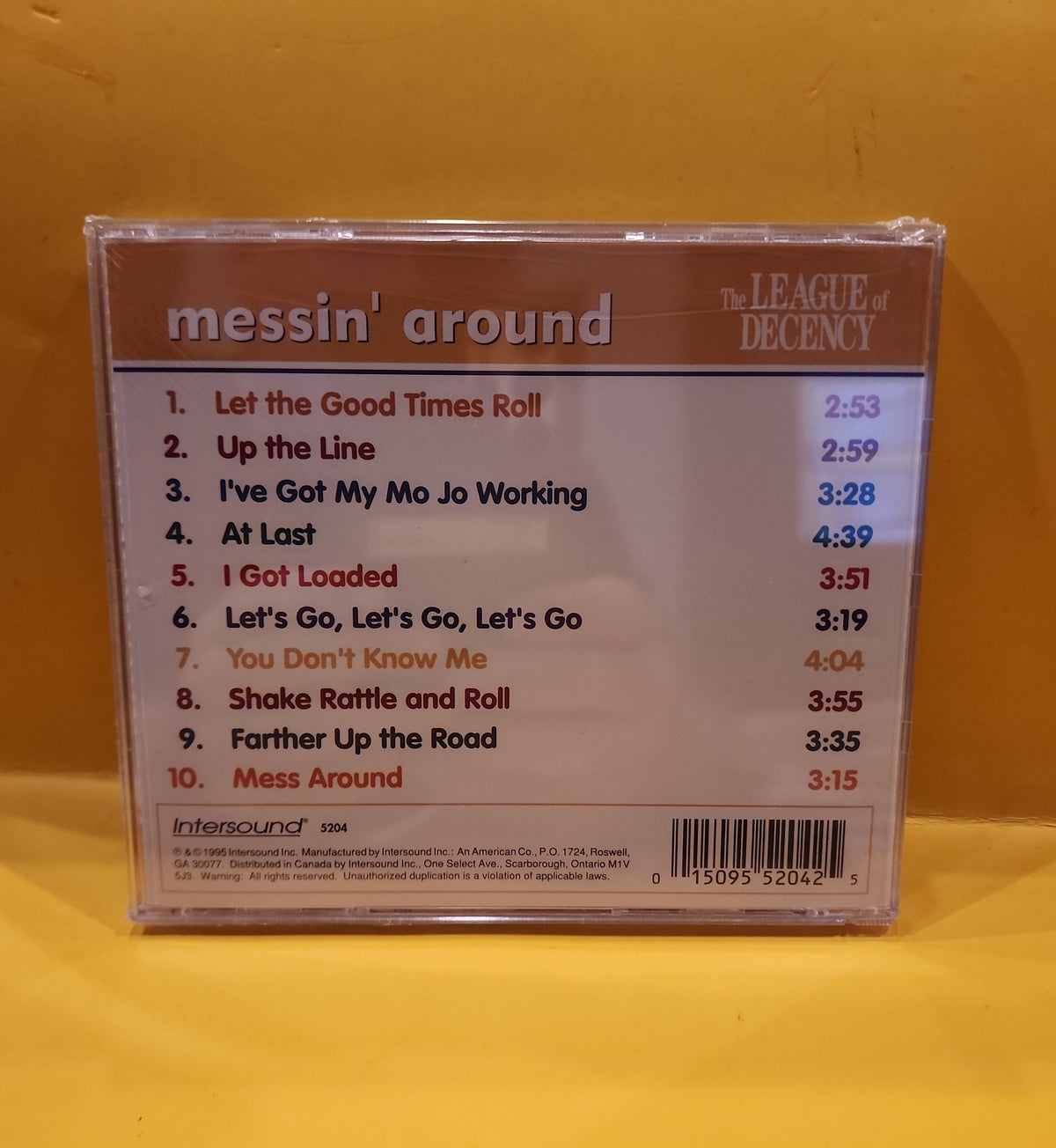 League Of Decency - Messin' Around - 1995 - 5204 New - Sealed - CDs League Of Decency - Messin' Around - 1995 - 5204 New - Sealed - CDs