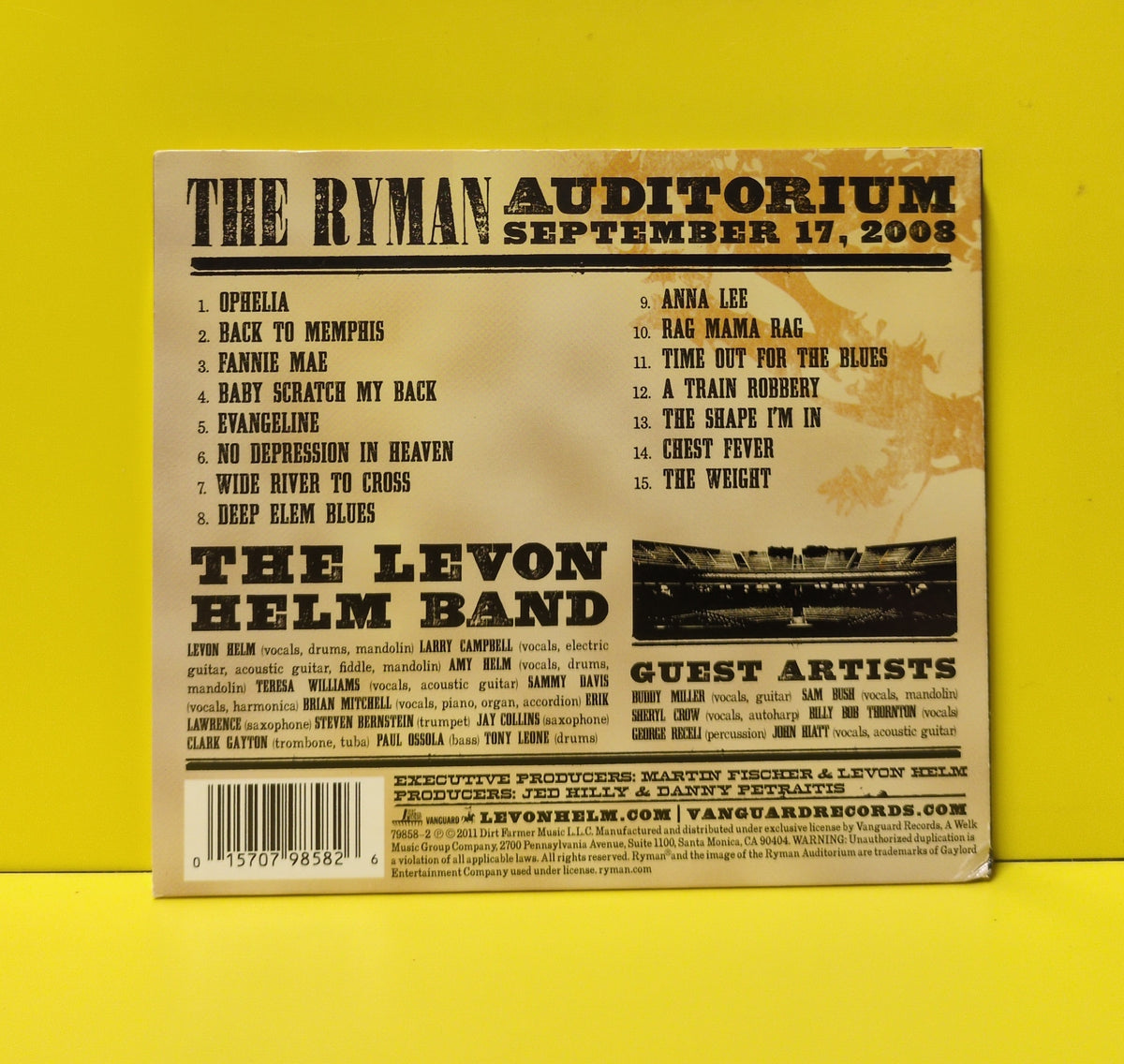 Levon Helm - Ramble At The Ryman - 2011 - 79858-2 Used - VG++ - CDs Levon Helm - Ramble At The Ryman - 2011 - 79858-2 Used - VG++ - CDs