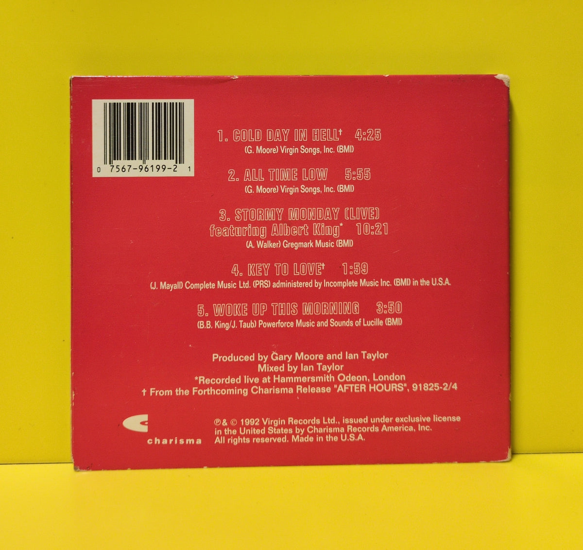Gary Moore - Cold Day In Hell - 1992 - 96199-2 Used - EX - CDs Gary Moore - Cold Day In Hell - 1992 - 96199-2 Used - EX - CDs