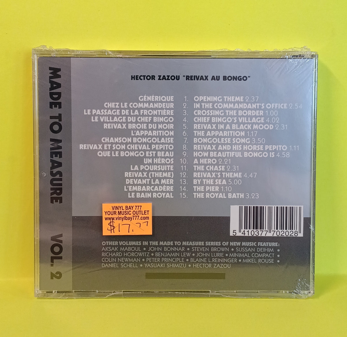 Hector Zazou - Reivax Au Bongo - MTM 2 CD New - Sealed - CDs Hector Zazou - Reivax Au Bongo - MTM 2 CD New - Sealed - CDs