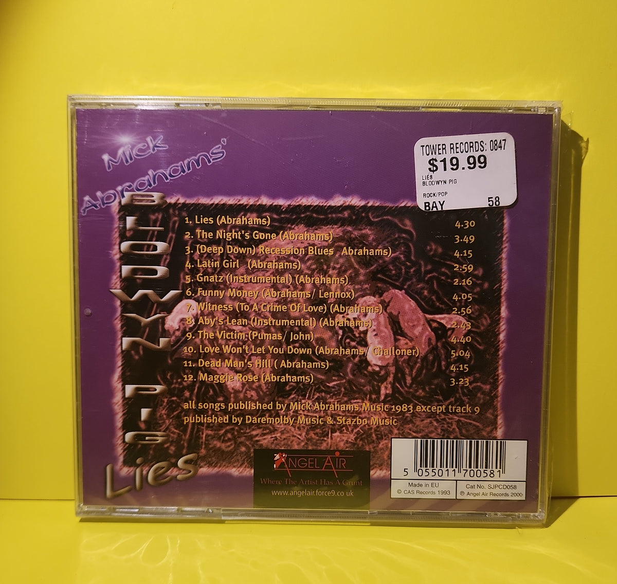Mick Abrahams' Blodwyn Pig Lies - 2000 - SJPCD058 New - Sealed - CDs Mick Abrahams' Blodwyn Pig Lies - 2000 - SJPCD058 New - Sealed - CDs