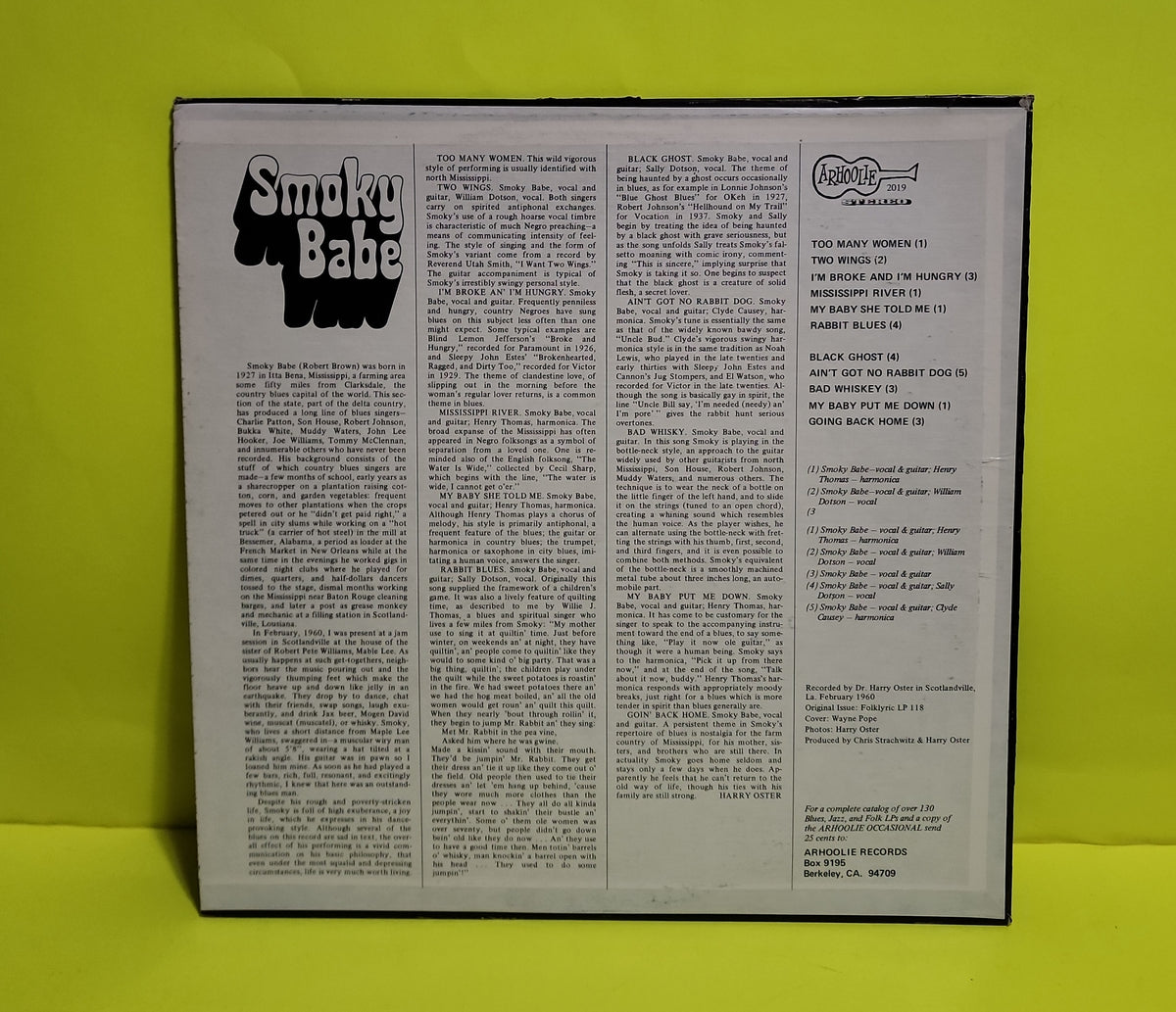 Smoky Babe - Hot Blues - 1971 - 2019 Used - EX - Vinyl Smoky Babe - Hot Blues - 1971 - 2019 Used - EX - Vinyl