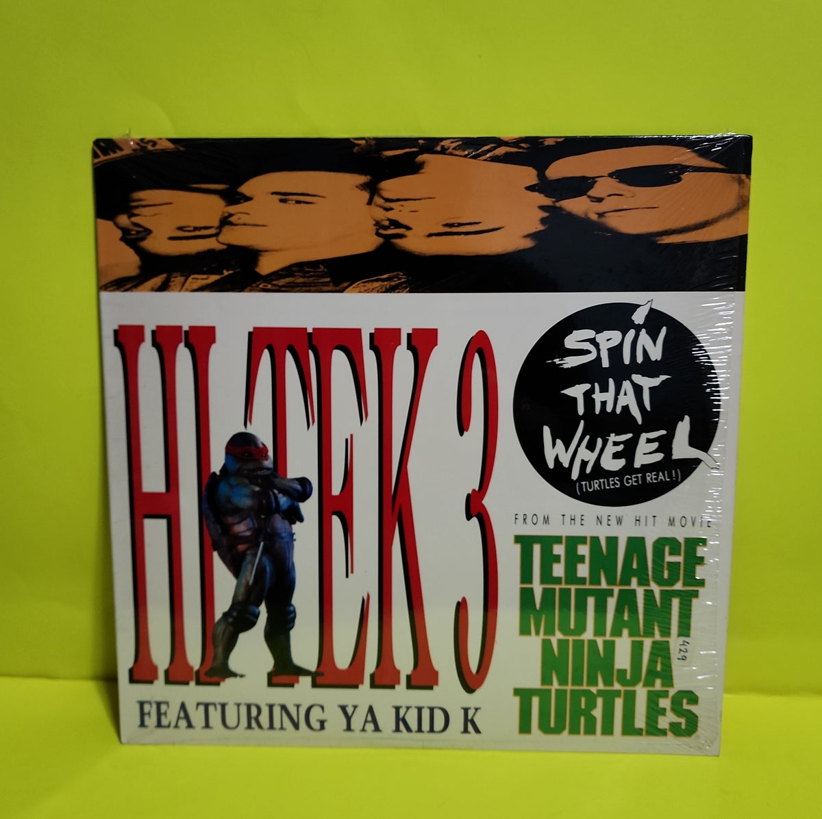 Hi Tek 3, Ya Kid K - Spin That Wheel (Turtles Get Real!) - 1990 - V-19706 Used - NM - Vinyl Hi Tek 3, Ya Kid K - Spin That Wheel (Turtles Get Real!) - 1990 - V-19706 Used - NM - Vinyl