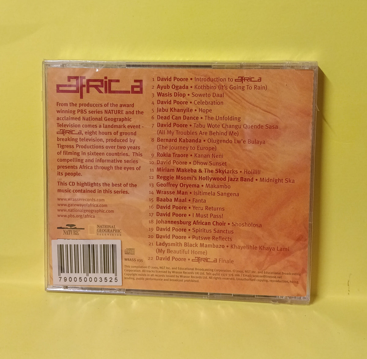 Various - Africa (Music From the TV Series) - 2001 - WRASS 035 New - Sealed - CDs Various - Africa (Music From the TV Series) - 2001 - WRASS 035 New - Sealed - CDs