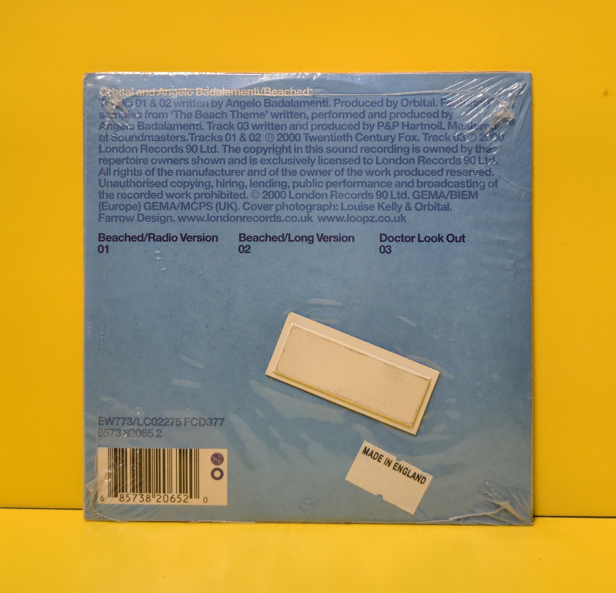 Orbital And Angelo Badalamenti - Beached - 2000 - FCD377 New - Sealed - CDs Orbital And Angelo Badalamenti - Beached - 2000 - FCD377 New - Sealed - CDs