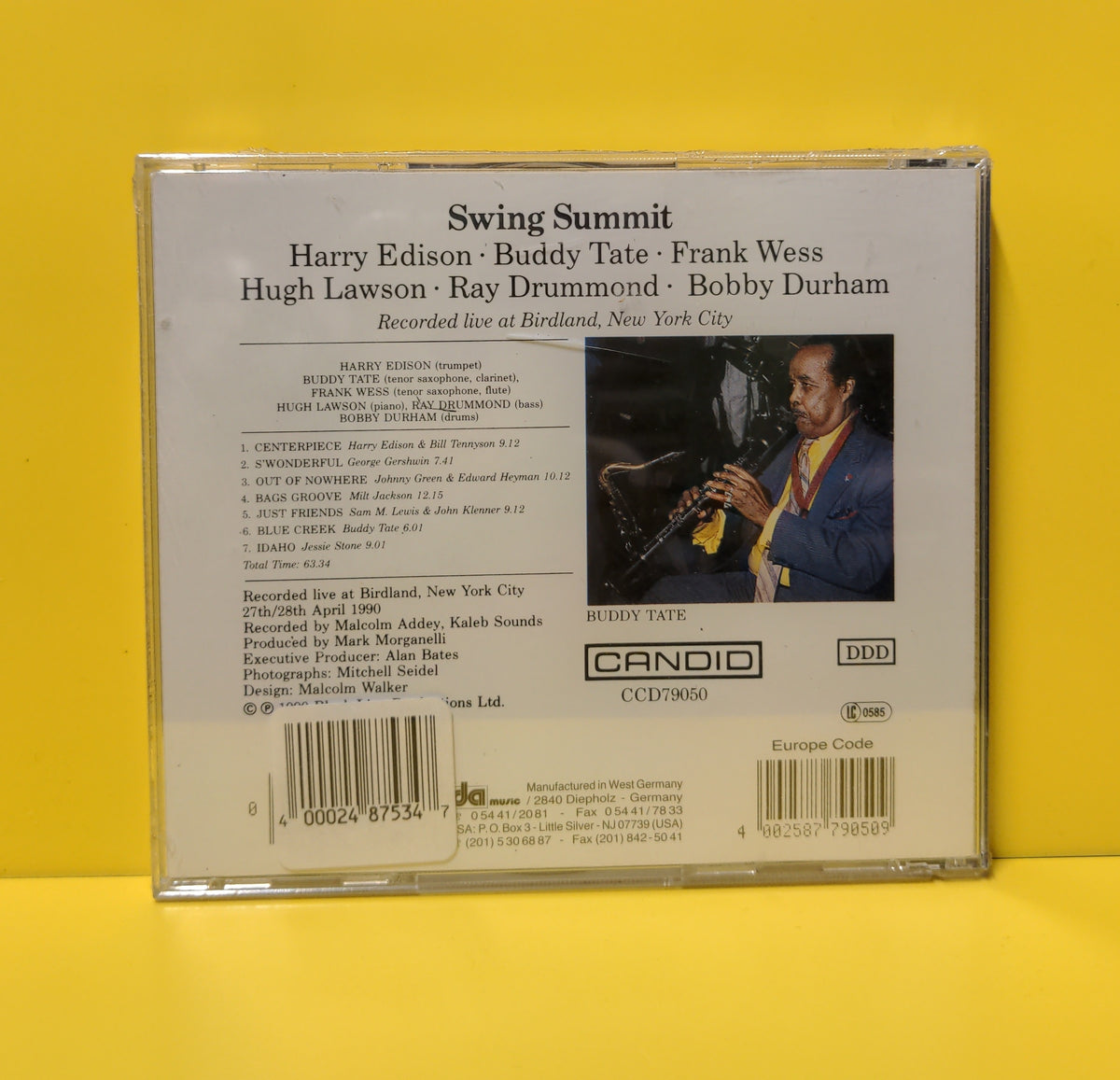 Harry Edison · Buddy Tate · Frank Wess · Hugh Lawson · Ray Drummond · Bobby Durham - Swing Summit - 1990 - CCD79050 New - Sealed - CDs Harry Edison · Buddy Tate · Frank Wess · Hugh Lawson · Ray Drummond · Bobby Durham - Swing Summit - 1990 - CCD79050 New - Sealed - CDs