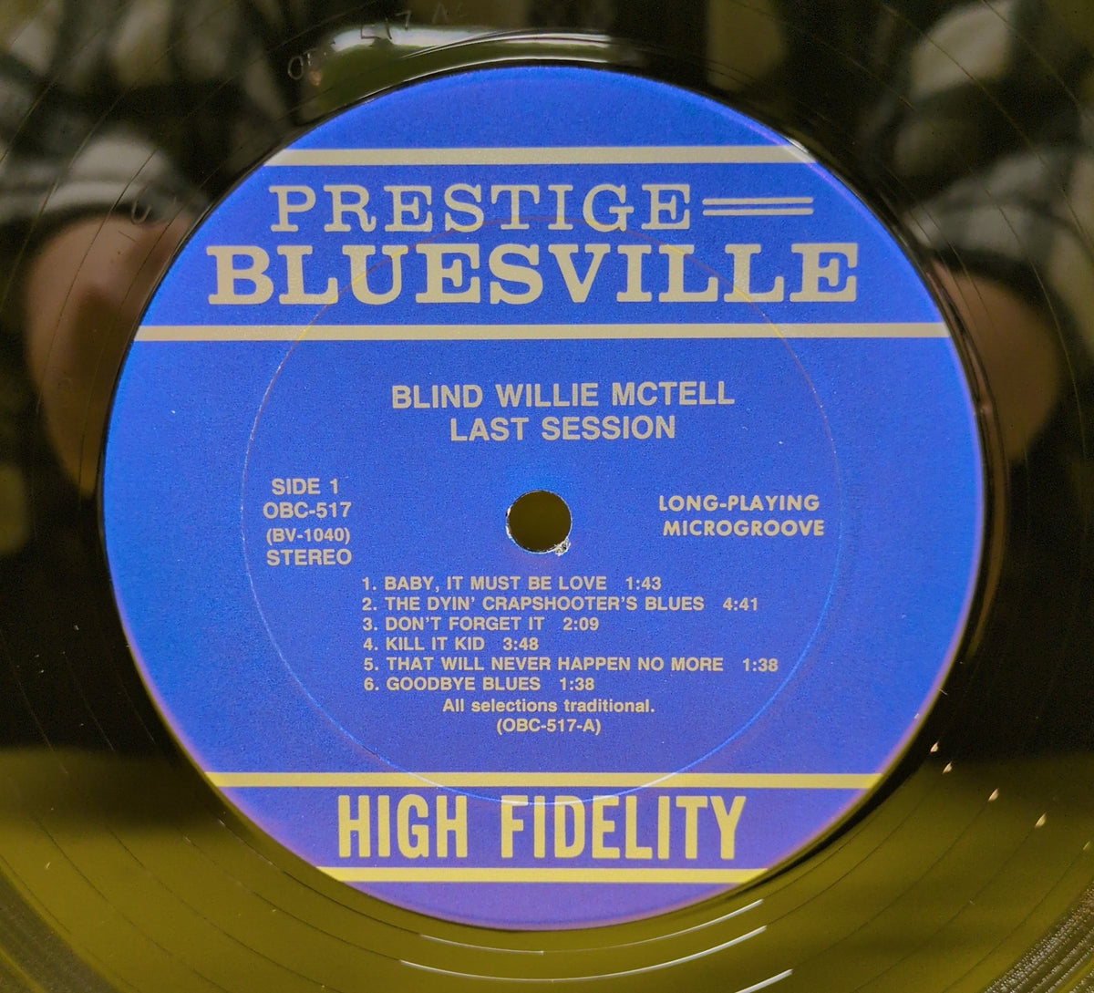 Blind Willie McTell - Last Session - 1987 - OBC-517 Used - EX - Vinyl Blind Willie McTell - Last Session - 1987 - OBC-517 Used - EX - Vinyl