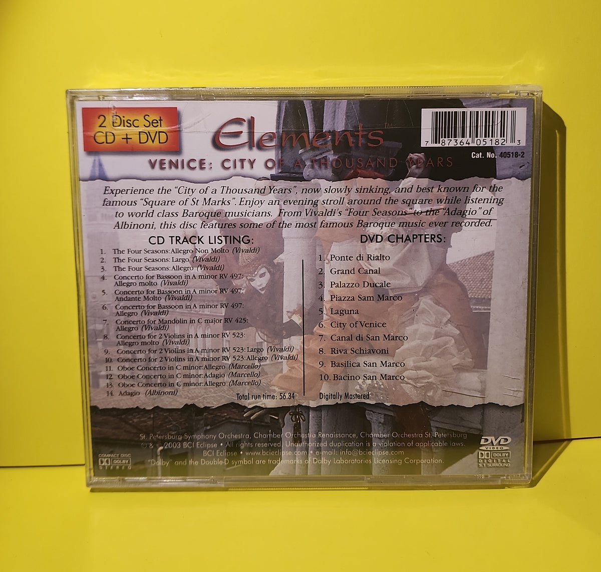Elements - City of Thousand Years - 2003 - 40518-2 New - Sealed - CDs Elements - City of Thousand Years - 2003 - 40518-2 New - Sealed - CDs