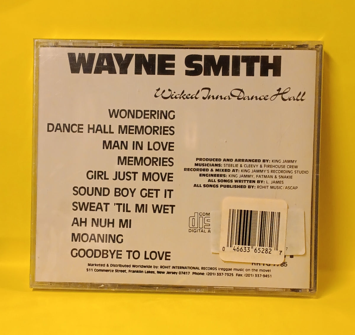 Wayne Smith - Wicked Inna Dance Hall - RRTG 7785 New - Sealed - CDs Wayne Smith - Wicked Inna Dance Hall - RRTG 7785 New - Sealed - CDs