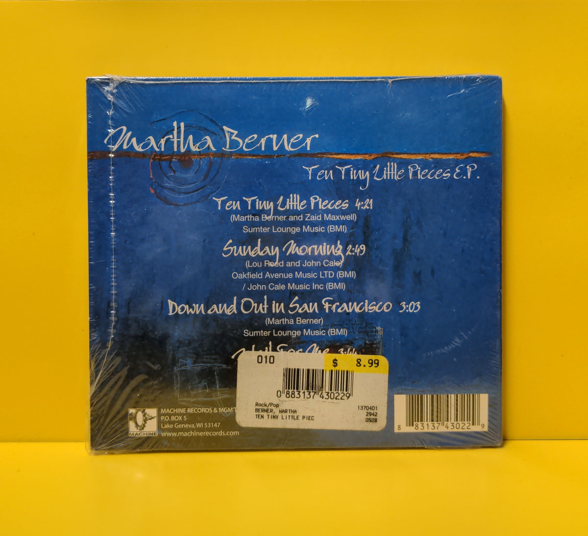 Martha Berner - Ten Tiny Little Pieces E.P. - 2007 - MAC 743022 New - Sealed - CDs Martha Berner - Ten Tiny Little Pieces E.P. - 2007 - MAC 743022 New - Sealed - CDs