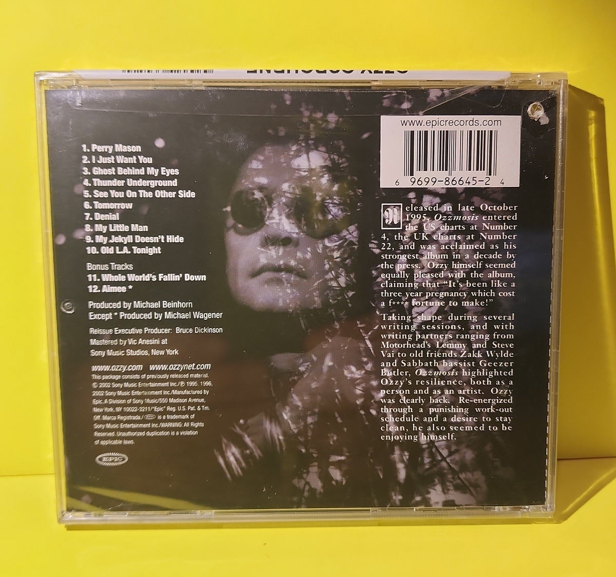 Ozzy Osbourne - Ozzmosis - 2002 - EK 86645 New - Sealed - CDs Ozzy Osbourne - Ozzmosis - 2002 - EK 86645 New - Sealed - CDs