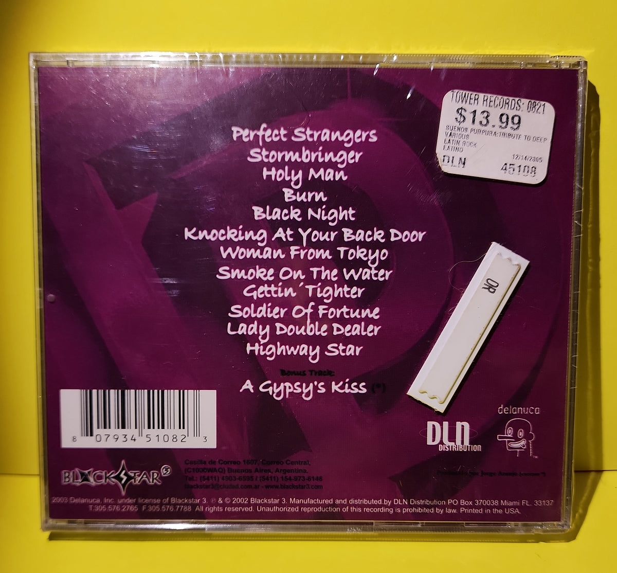 Suenos Purpura - Homenaje a Deep Purple - 2003 - 45108-2 New - Sealed - CDs Suenos Purpura - Homenaje a Deep Purple - 2003 - 45108-2 New - Sealed - CDs