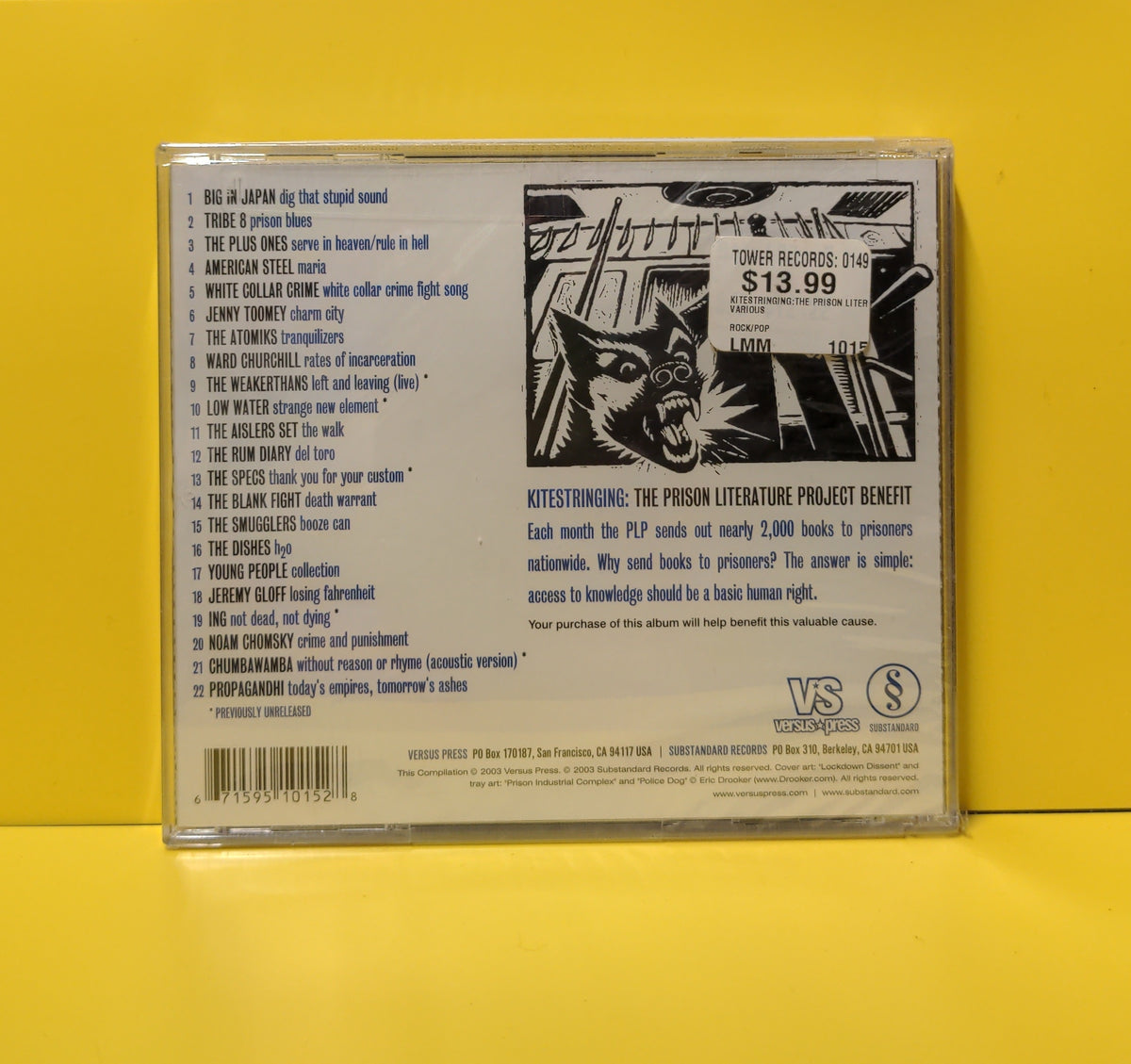 Various - Kitestringing: The Prison Literature Project Benefit - 2003 - SUB 10 15 CD New - Sealed - CDs Various - Kitestringing: The Prison Literature Project Benefit - 2003 - SUB 10 15 CD New - Sealed - CDs