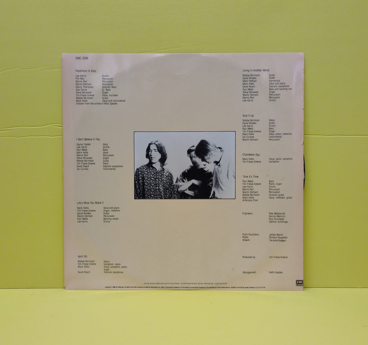 Talk Talk - The Colour Of Spring - 1986 - ST-17179 Used - VG++ - Vinyl Talk Talk - The Colour Of Spring - 1986 - ST-17179 Used - VG++ - Vinyl