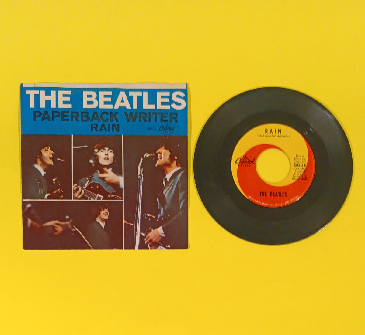 The Beatles - Paperback Writer / Rain (Scranton Press 7") - 1966 - 5651 Used - VG - Vinyl The Beatles - Paperback Writer / Rain (Scranton Press 7") - 1966 - 5651 Used - VG - Vinyl
