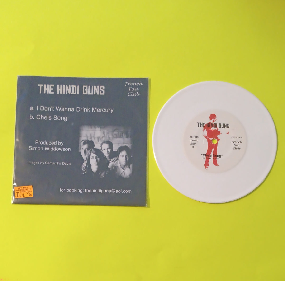 The Hindi Guns - I Don't Wanna Drink Mercury / Che's Song - FFC-DD-01 New - NM - 7" Vinyl The Hindi Guns - I Don't Wanna Drink Mercury / Che's Song - FFC-DD-01 New - NM - 7" Vinyl