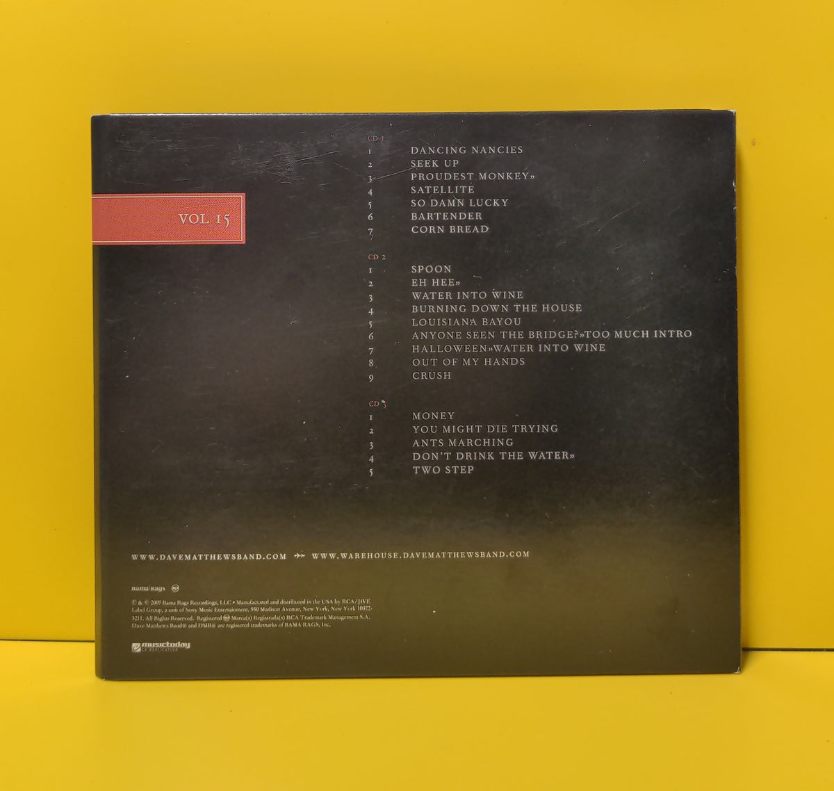 Dave Matthews Band - DMB Live Trax Vol. 15 - 2009 - DMBL TAV08-15 Used - EX - CDs Dave Matthews Band - DMB Live Trax Vol. 15 - 2009 - DMBL TAV08-15 Used - EX - CDs
