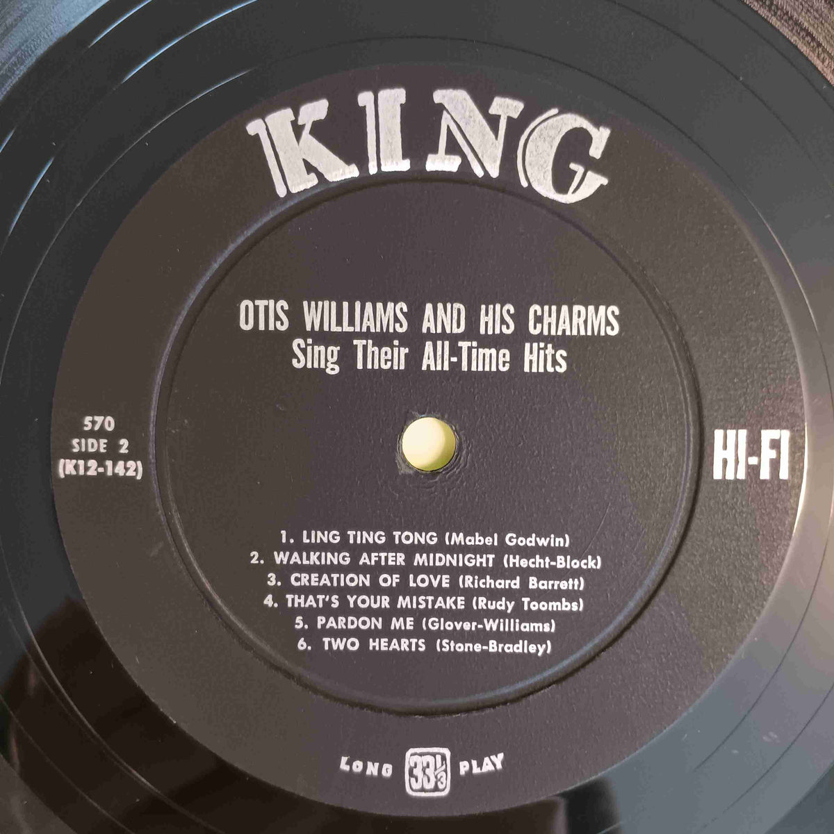 Otis Williams & His Charms - Sing Their All-Time Greatest Hits MONO DG - 1959 - King 570 Used - VG+ - Vinyl Otis Williams & His Charms - Sing Their All-Time Greatest Hits MONO DG - 1959 - King 570 Used - VG+ - Vinyl