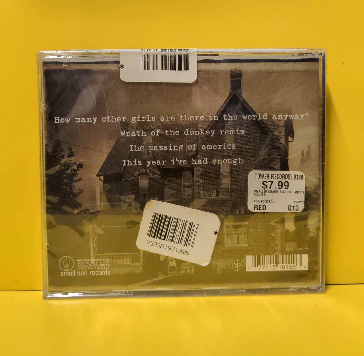 Moneen - Smaller Chairs For The Early 1900s - 2000 - SMR 1015-013 New - Sealed - CDs Moneen - Smaller Chairs For The Early 1900s - 2000 - SMR 1015-013 New - Sealed - CDs