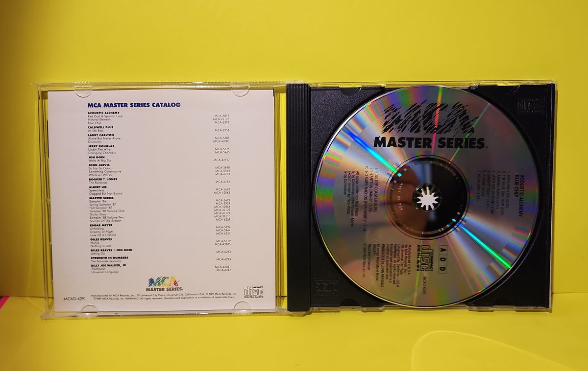 Acoustic Alchemy - Blue Chip / Autographed - 1989 - MCAD 6291 Used - EX - CDs Acoustic Alchemy - Blue Chip / Autographed - 1989 - MCAD 6291 Used - EX - CDs