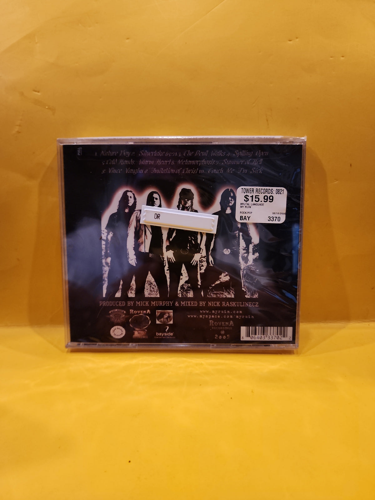 My Ruin - The Brutal Language - 2005 - 3370-2 New - Sealed - CDs My Ruin - The Brutal Language - 2005 - 3370-2 New - Sealed - CDs