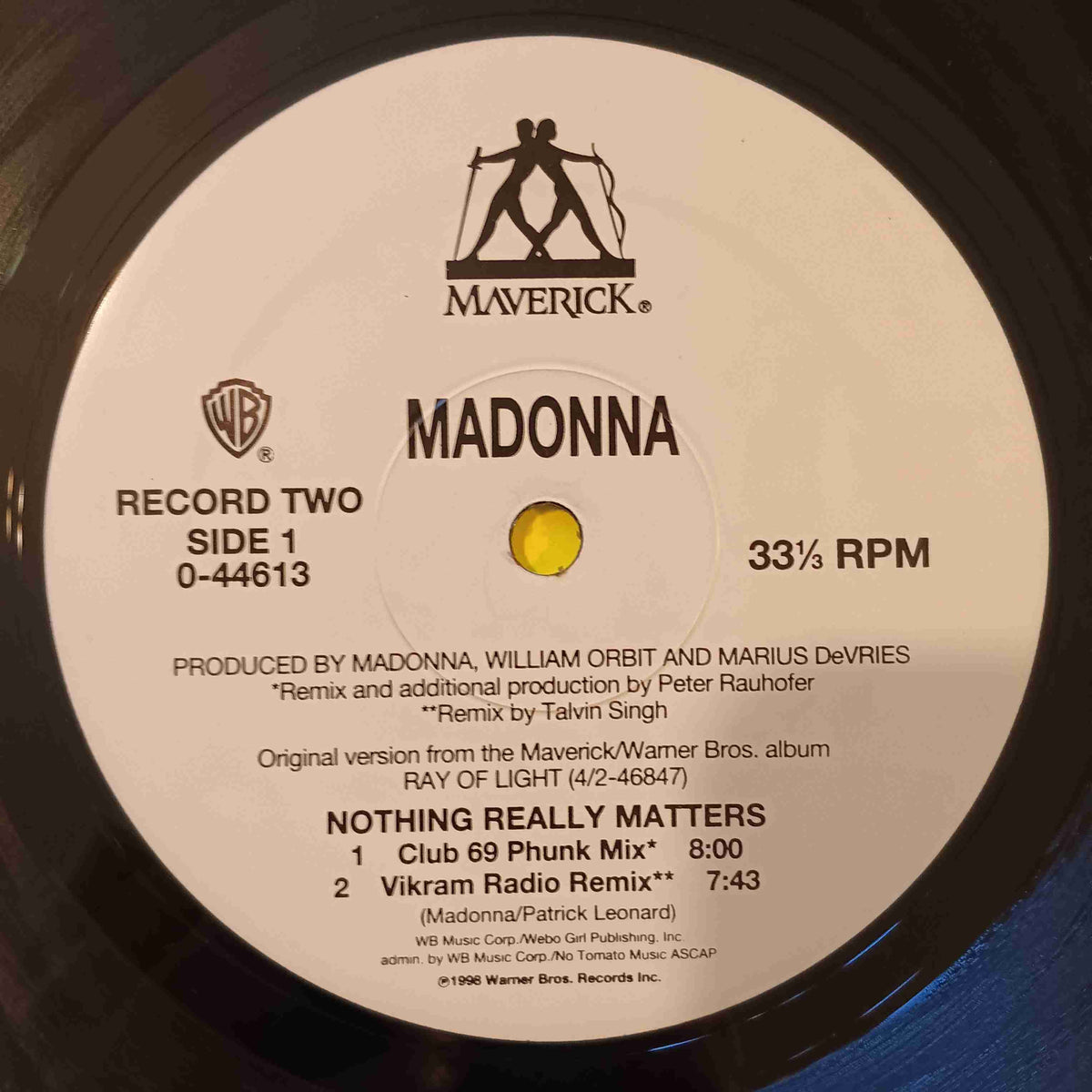 Madonna - Nothing Really Matters 2LP w. Shrink & Hype - 1999 - 44613-0 Used - VG++ - Vinyl Madonna - Nothing Really Matters 2LP w. Shrink & Hype - 1999 - 44613-0 Used - VG++ - Vinyl
