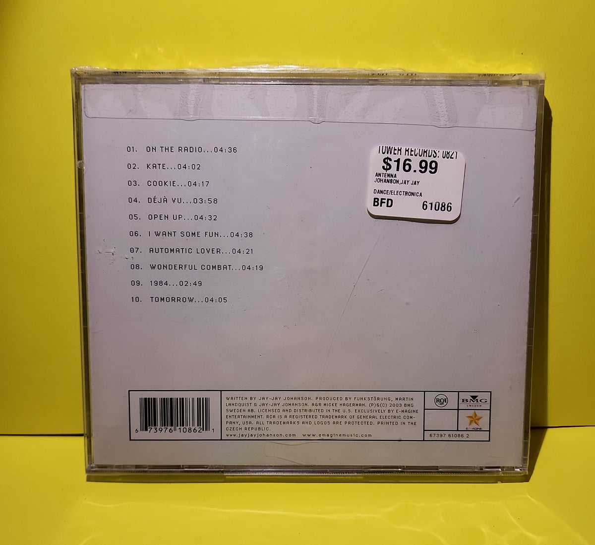 Jay-Jay Johanson - Antenna - 2003 - EMA 61086-2 New - Sealed - CDs Jay-Jay Johanson - Antenna - 2003 - EMA 61086-2 New - Sealed - CDs