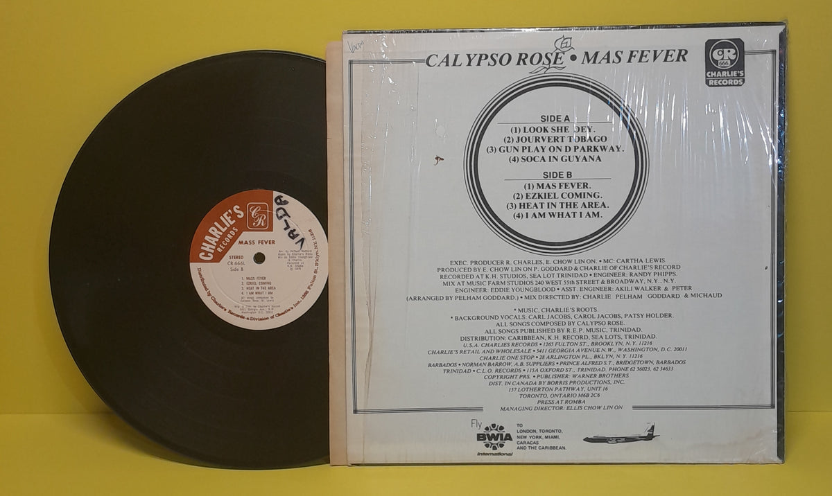 Calypso Rose - Mass Fever - 1979 - CR 666L Used - VG++ - Vinyl Calypso Rose - Mass Fever - 1979 - CR 666L Used - VG++ - Vinyl
