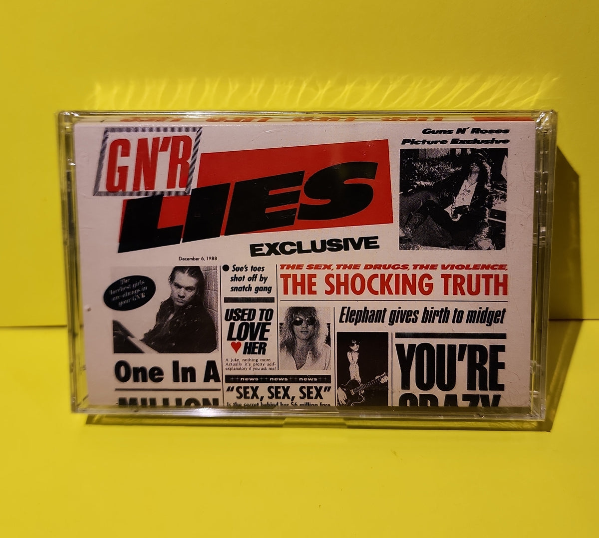 Guns N' Roses - G N' R Lies - 1988 - M5G-24198 New - Sealed, NM - cassettes Guns N' Roses - G N' R Lies - 1988 - M5G-24198 New - Sealed, NM - cassettes